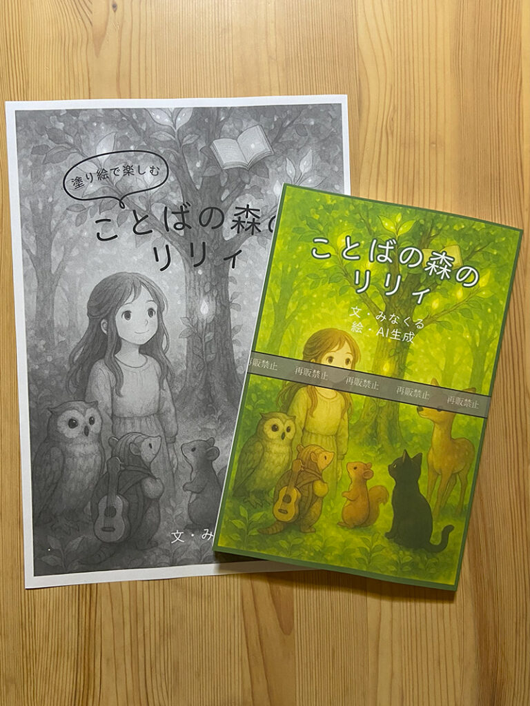 「ことばの森のリリィ」A4とのサイズ感