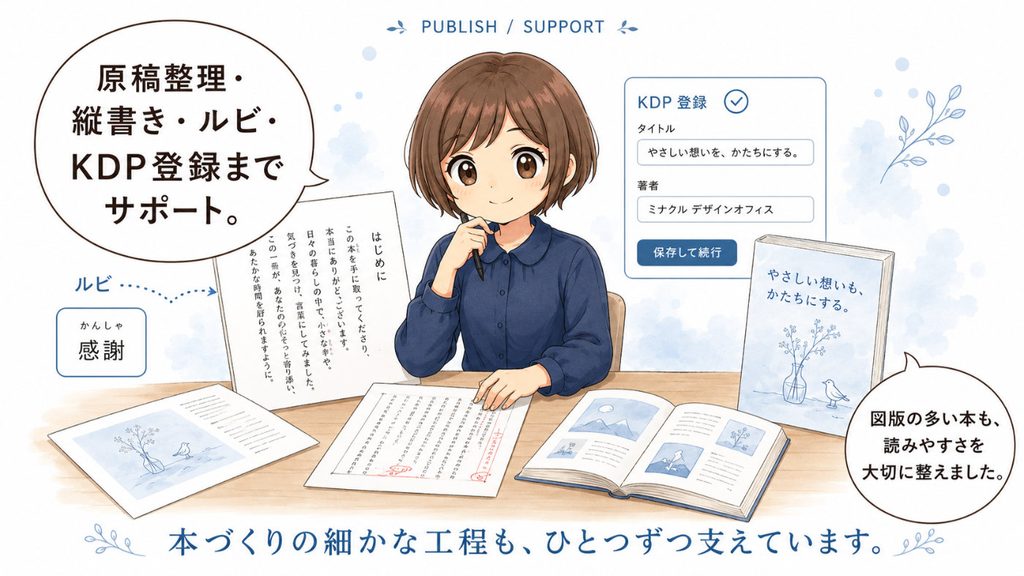 Kindle・ペーパーバック出版の制作サポート